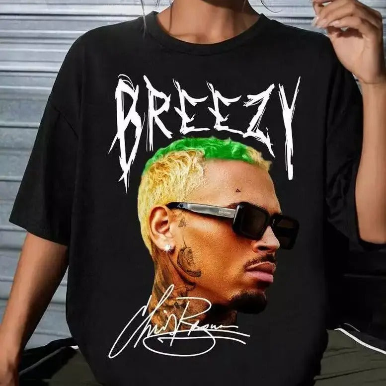 Vintage Chriis Br0wn Concert Tshirt Top Womenswear Hoodie, Sweatshirt | HappyPodTees.com