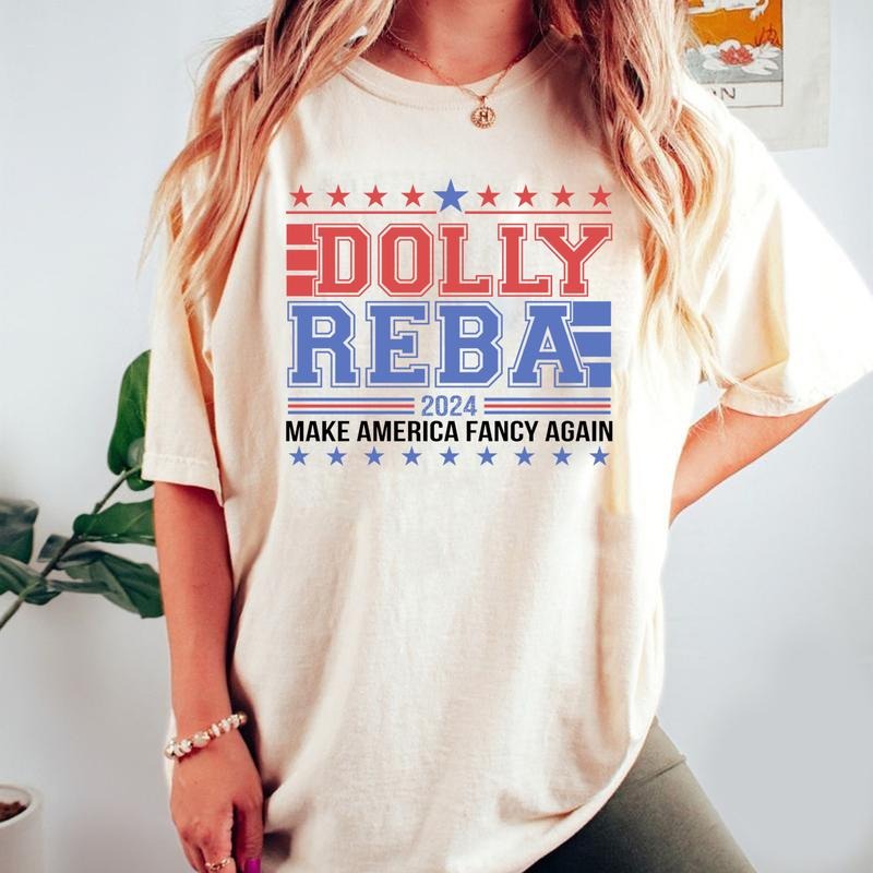 Vintage Dolly And Reba 2024 Make America Fancy Again T-Shirt T-shirt, Sweatshirt, Hoodie | HappyPodTees.com