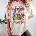 Vintage It's The Most Wonderful Time of The Year Magic Kingdom Christmas Shirt Cartoon Mouse & Friends WDW Christmas Party 2025 Tee Family Trip Tee