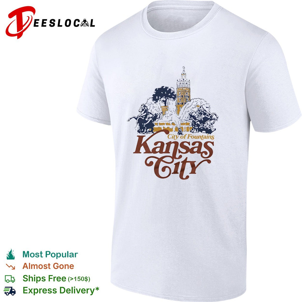 Vintage Kansas City City of Fountains Missouri shirt