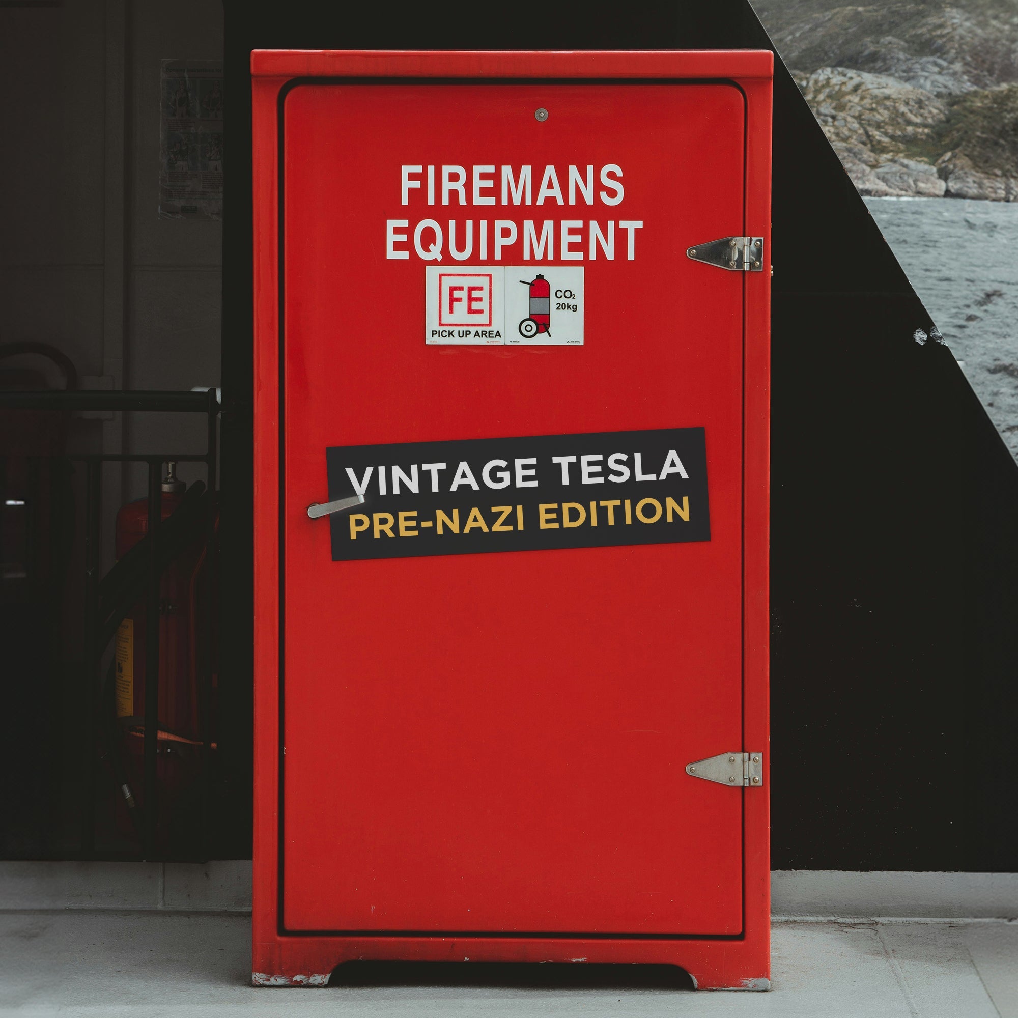 Vintage Tesla Pre Nazi Edition Car Magnet