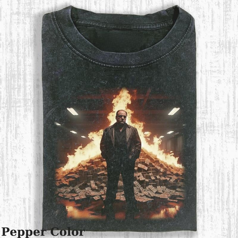 Vintage Tony Soprano Burn Dollars T-shirt, The Soprano Unisex Tee Graphic, Funny The Soprano Shirt, The Soprano Movie...