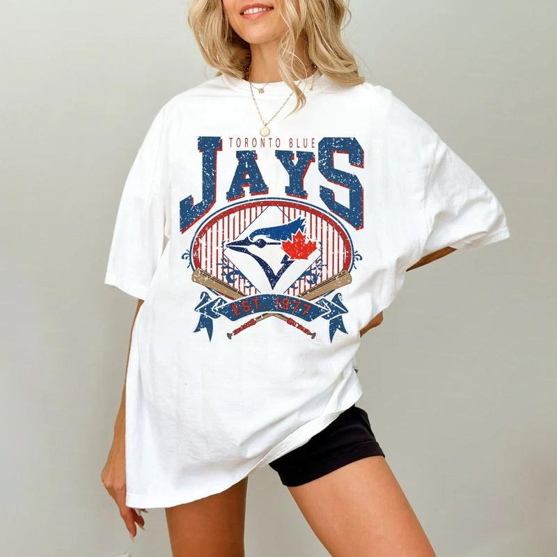 Vintage Toronto Blue Jays Shirt, Toronto Baseball Shirt Best Price Hoodie Sweatshirt | HappyPodTees.com