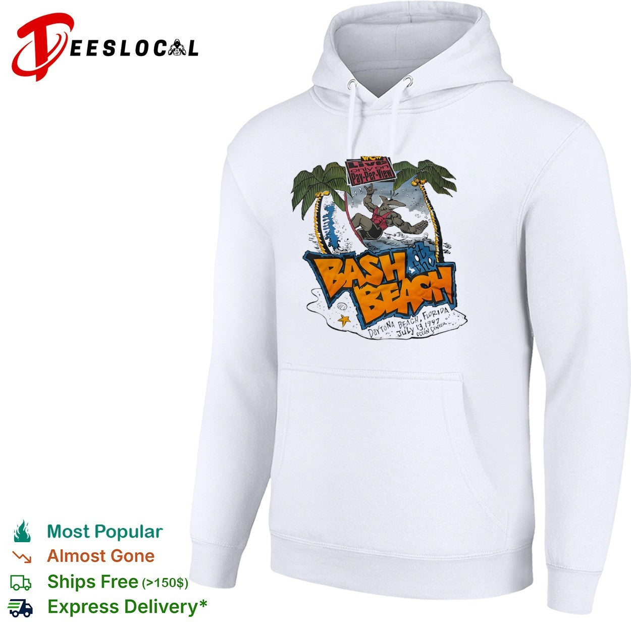 Vintage WCW Bash at the Beach 1997 Daytona Beach Event shirt