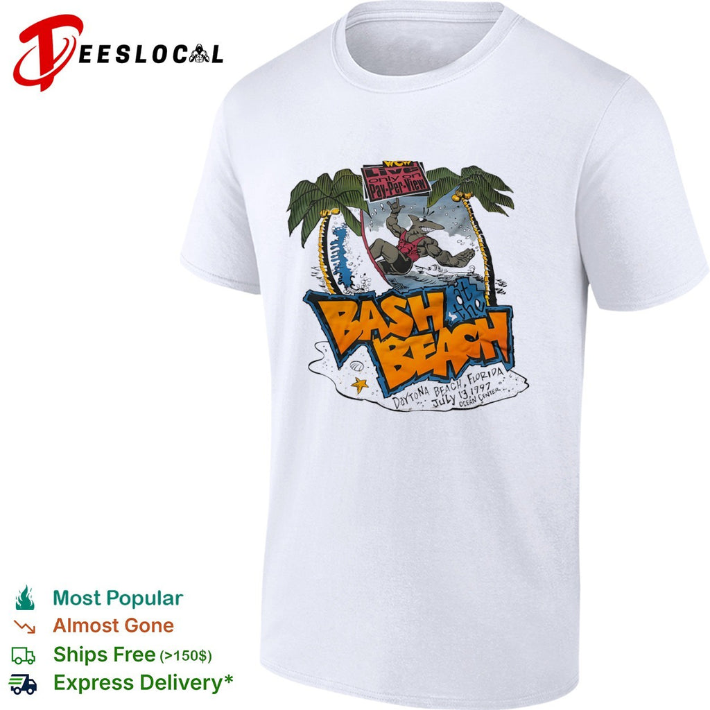 Vintage WCW Bash at the Beach 1997 Daytona Beach Event shirt