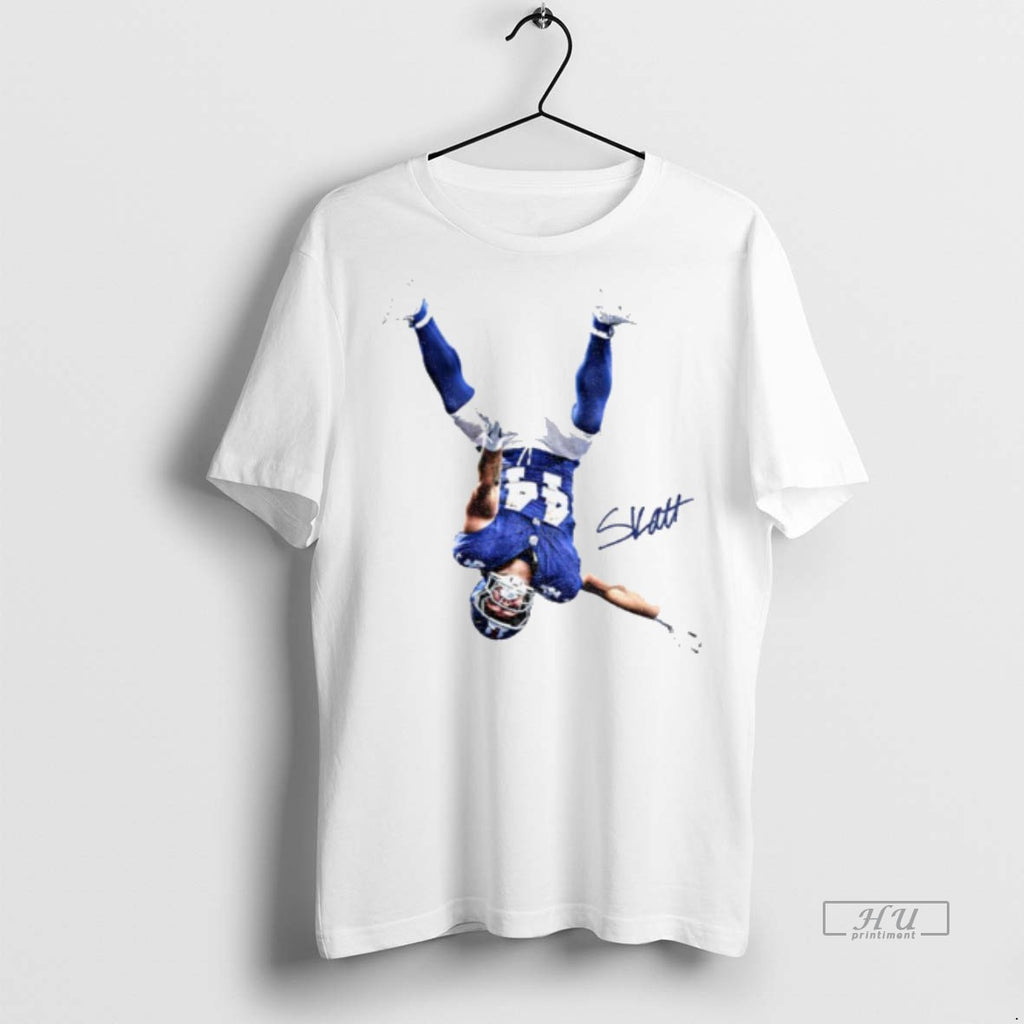 Viral Cam Skattebo Flipped Signature New York Giants Tee Shirt Sweater