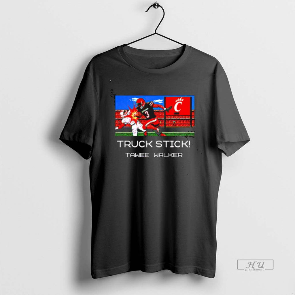 Viral Cincinnati Bearcats Tawee Walker Truck Stick Pixel Tee Shirt Sweater