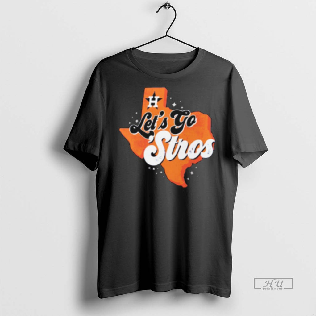 Viral Houston Astros Lets Go Stros Map Tee Shirt Sweater