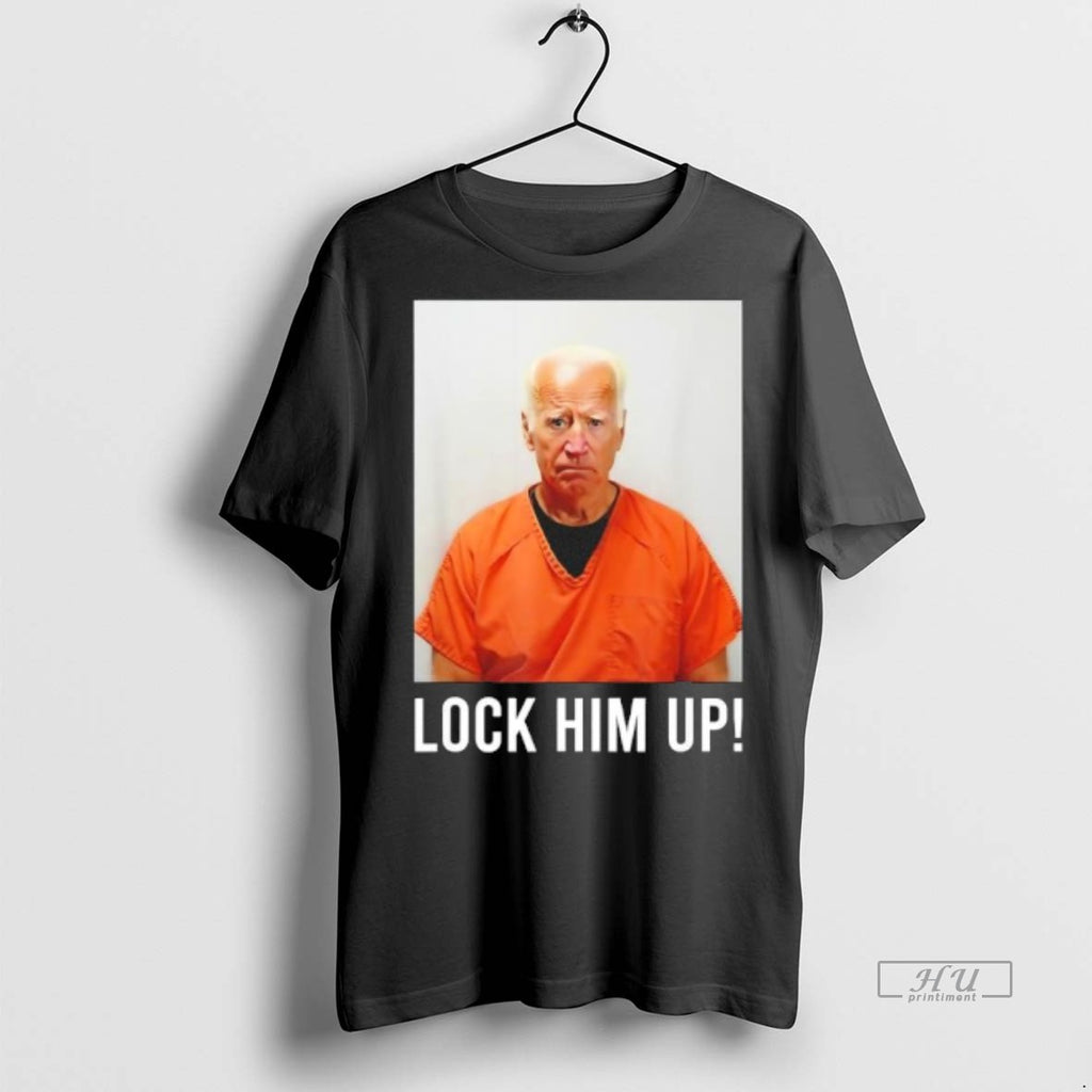 Viral Joe Bidens Trending Lock Him Up Tee Shirt Sweater