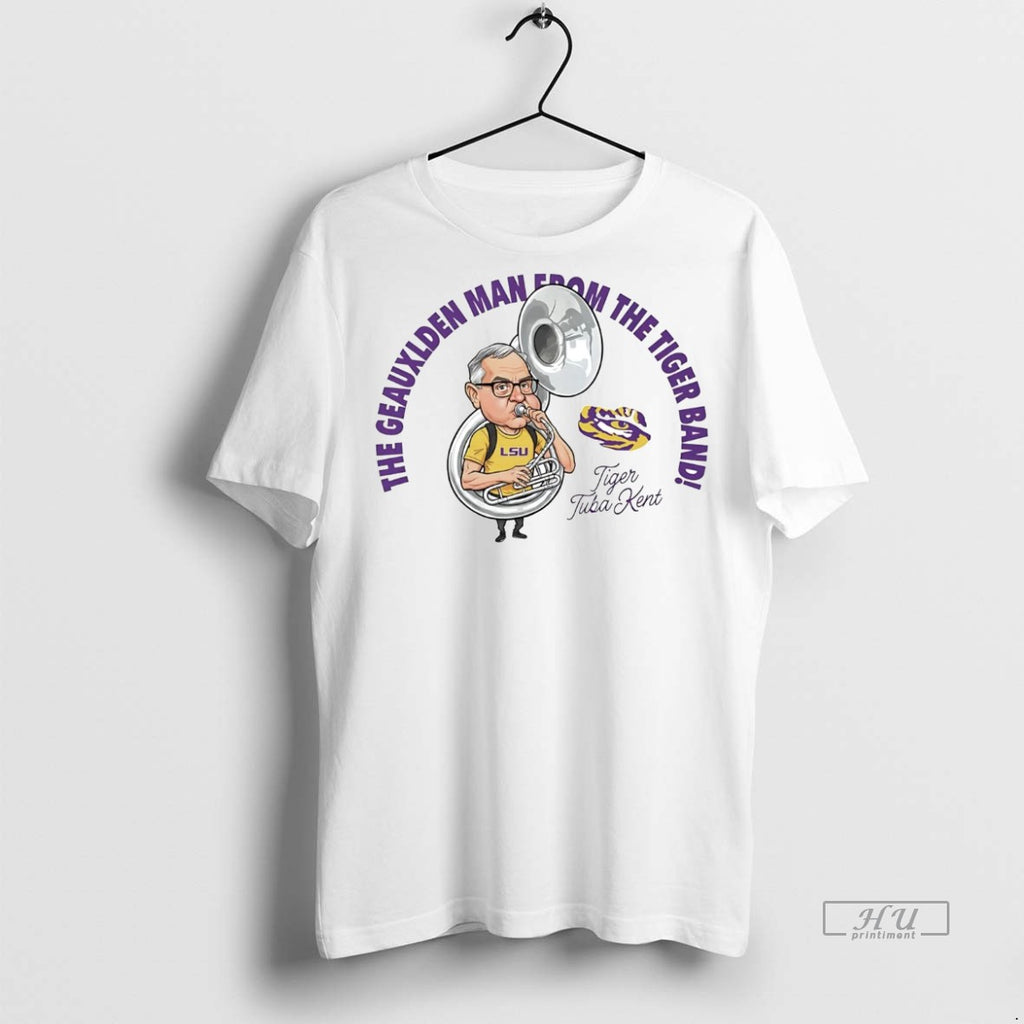 Viral Kent Broussard The Geauxlden Man From The Tiger Band Tee Shirt Sweater