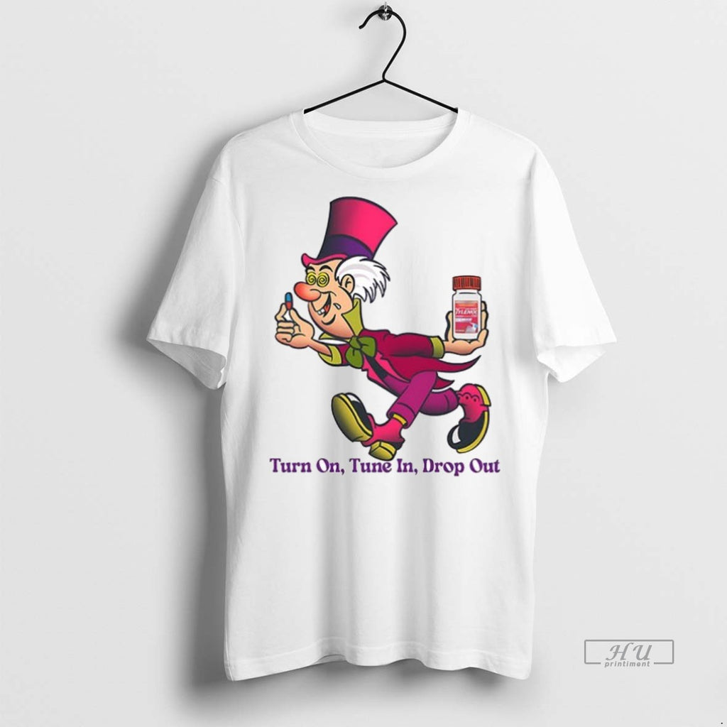 Viral Mad Hatter Turn On Tune In Drop Out Psychedelic Cartoon Ceramic Ceramic And Classic