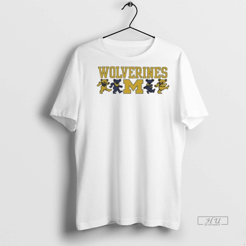 Viral Michigan Wolverines X Grateful Dead Mascot Bears 2025 Tee Shirt Sweater