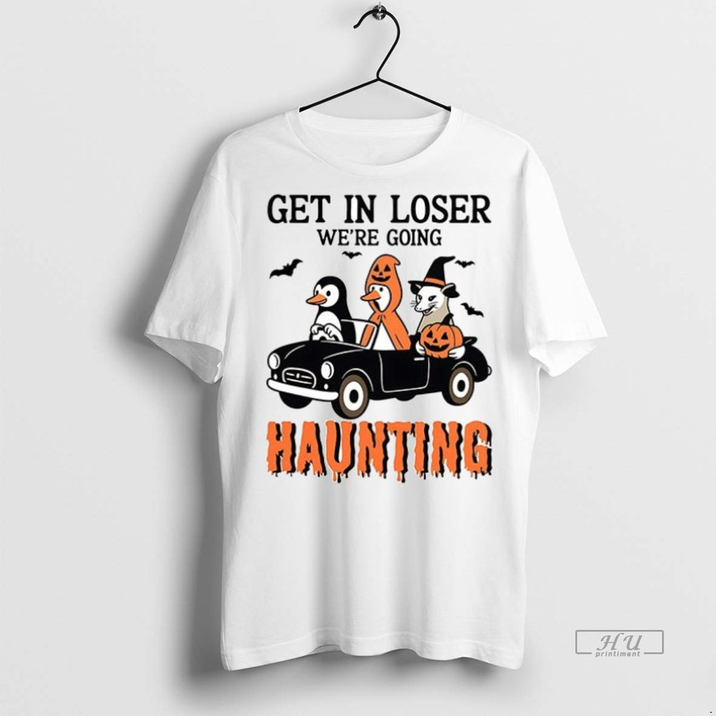 Viral Opossum Get In Loser Were Going Haunting Retro Halloween Ceramic Ceramic And Classic Dad