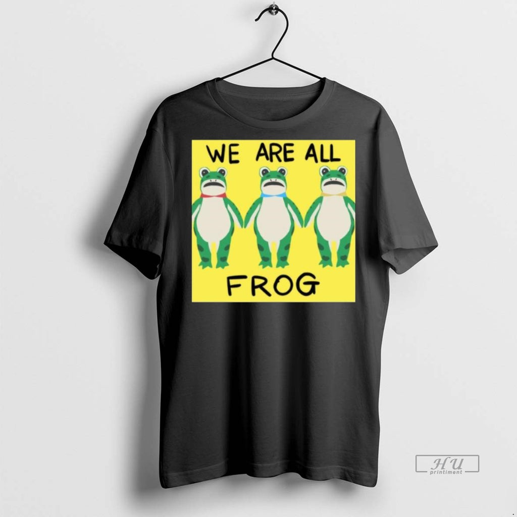 Viral Portland Frog We Are All Frog Long Sleve Tee Shirt Sweater