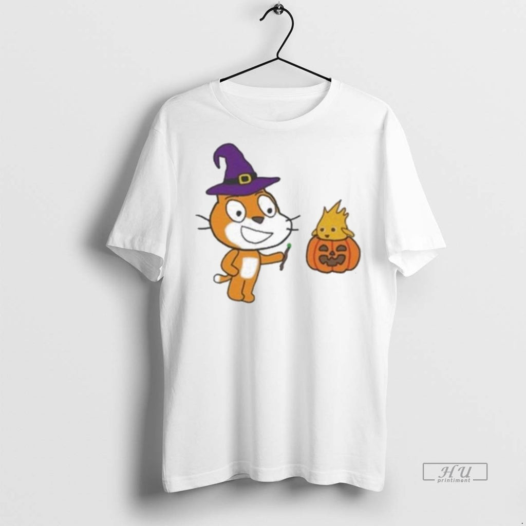 Viral Scratch Cat Halloween Tee Shirt Sweater