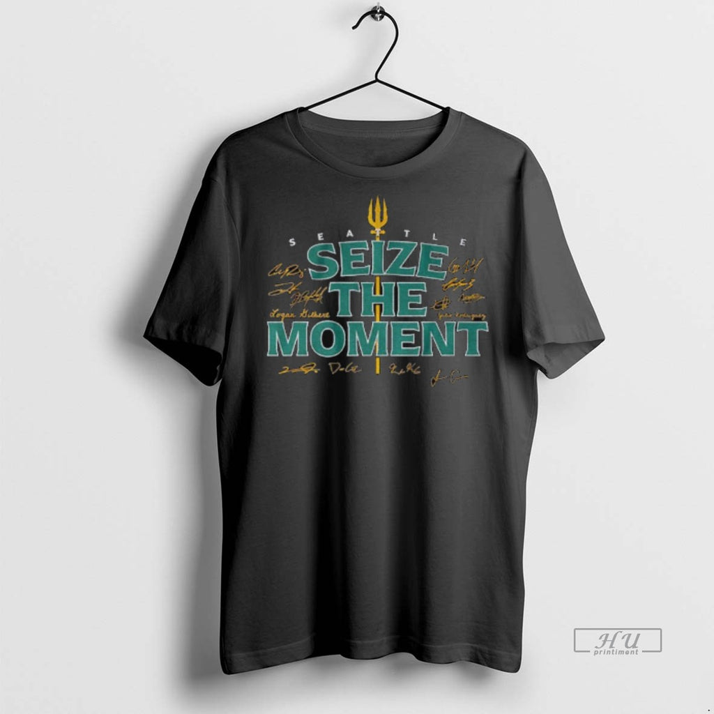 Viral Seattle Mariners Seize The Moment Signature American League Division Series Tee Shirt Sweater