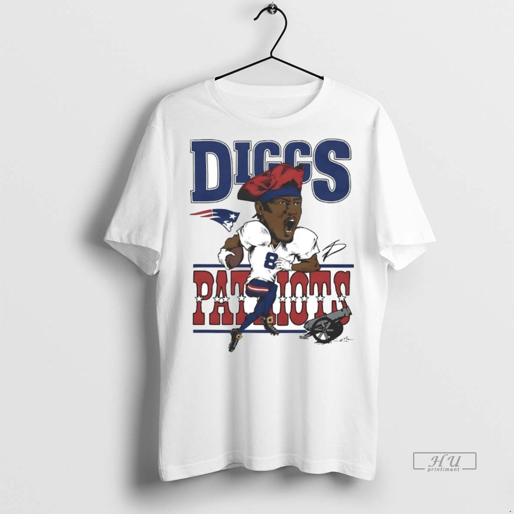 Viral Stefon Diggs Superstar Shout Caricature Patriots Tee Shirt Sweater