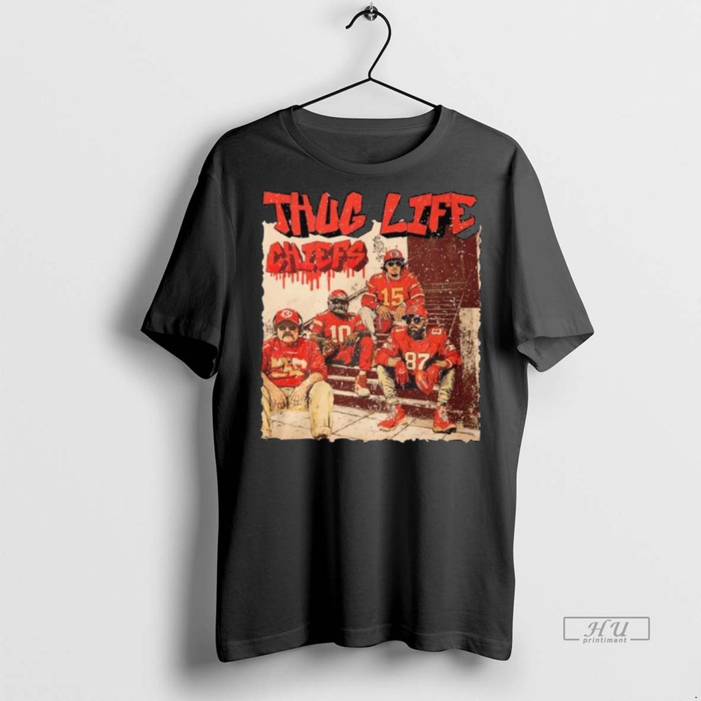 Viral Thug Life Kansas City Chiefs 2025 Long Sleve Tee Shirt Sweater