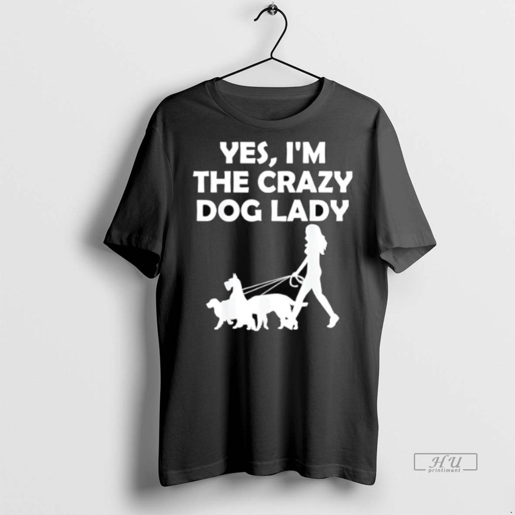Viral Yes Im The Crazy Dog Lady Tee Shirt Sweater