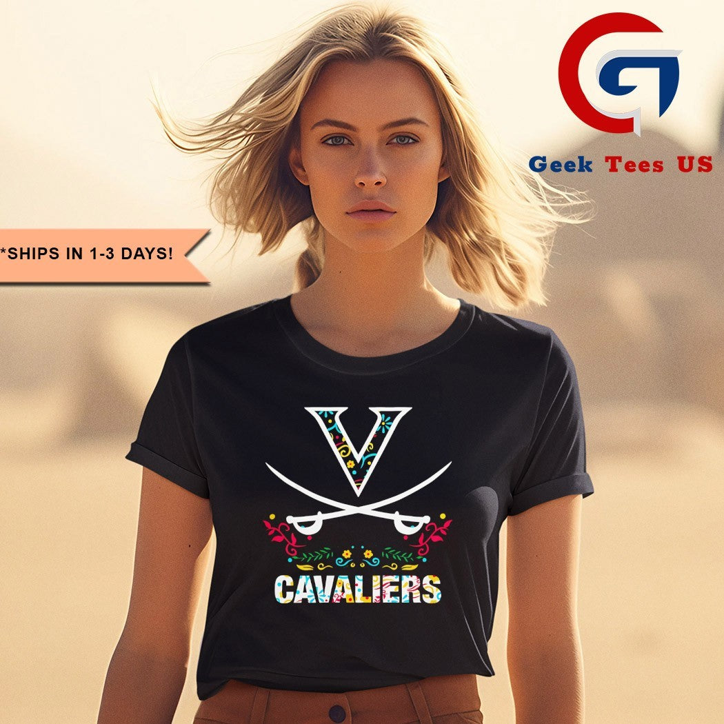 Virginia Cavaliers College Football Dia De Los Muertos 2025 shirt