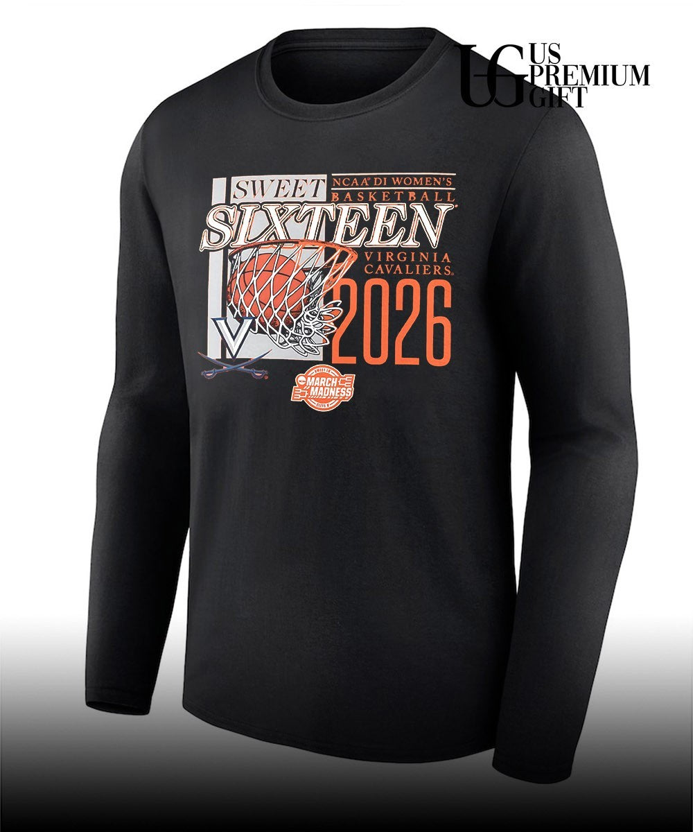 Virginia Cavaliers Sweet Sixteen NCAA 2026 Division 1 Women’s basketball March Madness shirt