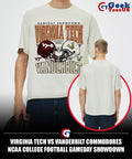 Virginia Tech vs Vanderbilt Commodores NCAA College Football Gameday Showdown 2025 helmet shirt