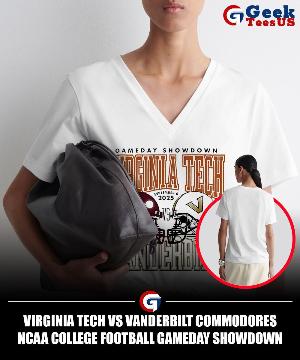 Virginia Tech vs Vanderbilt Commodores NCAA College Football Gameday Showdown 2025 helmet shirt