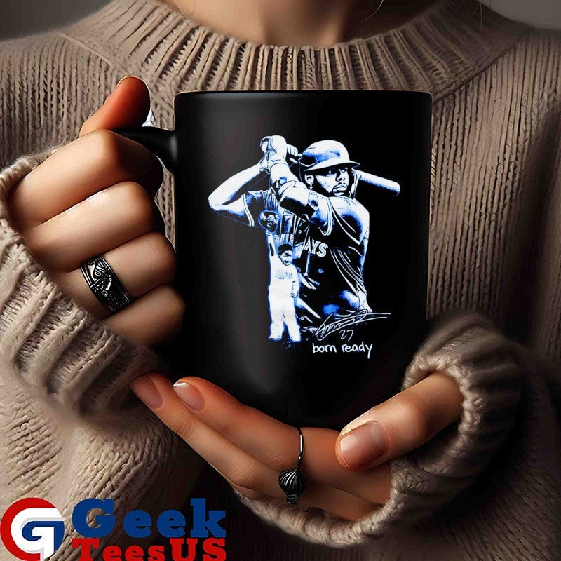 Vladimir Guerrero Jr. Born Ready Toronto Blue Jays baseball signature portrait shirt