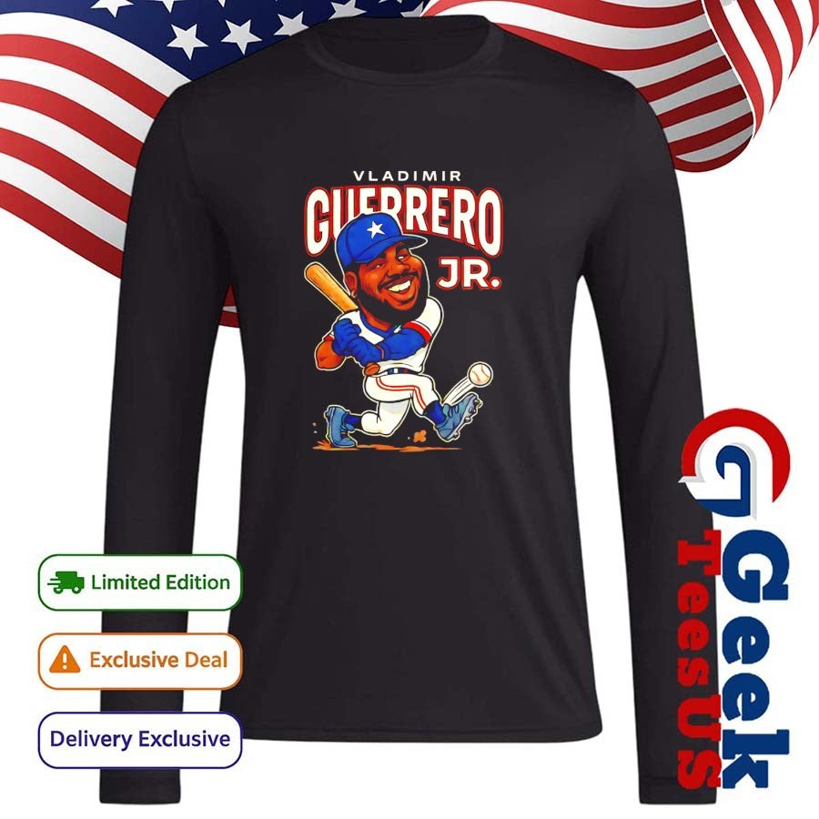 Vladimir Guerrero Jr. Toronto Blue Jays baseball All Star caricature 2025 shirt