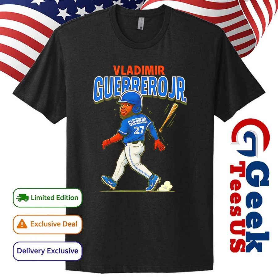 Vladimir Guerrero Jr. Toronto Blue Jays baseball caricature 2025 shirt