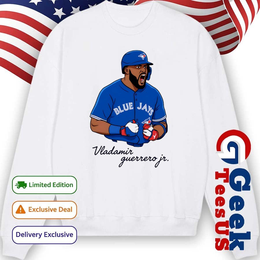 Vladimir Guerrero Jr. scream Toronto Blue Jays MLB 2025 signature shirt