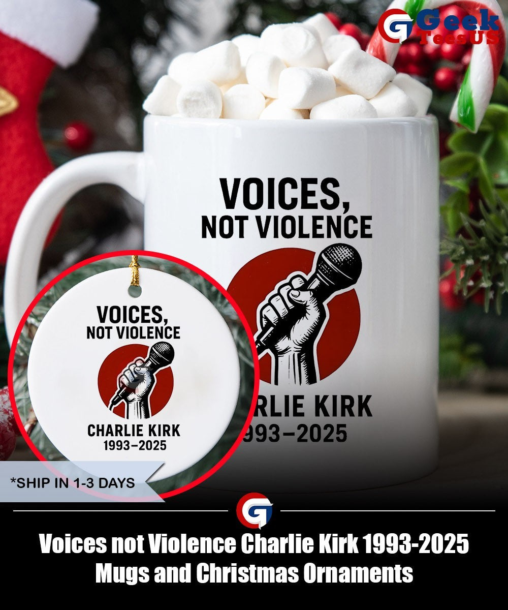 Voices not Violence Charlie Kirk 1993-2025 shirt