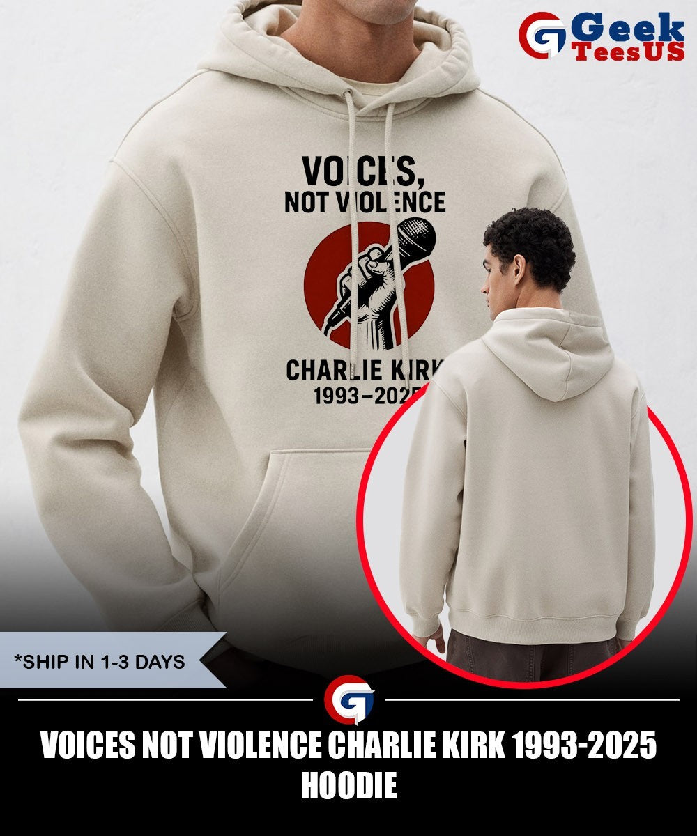 Voices not Violence Charlie Kirk 1993-2025 shirt