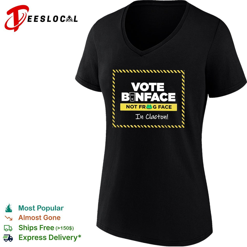 Vote Binface Not Frog Face in Clacton UK Politics shirt