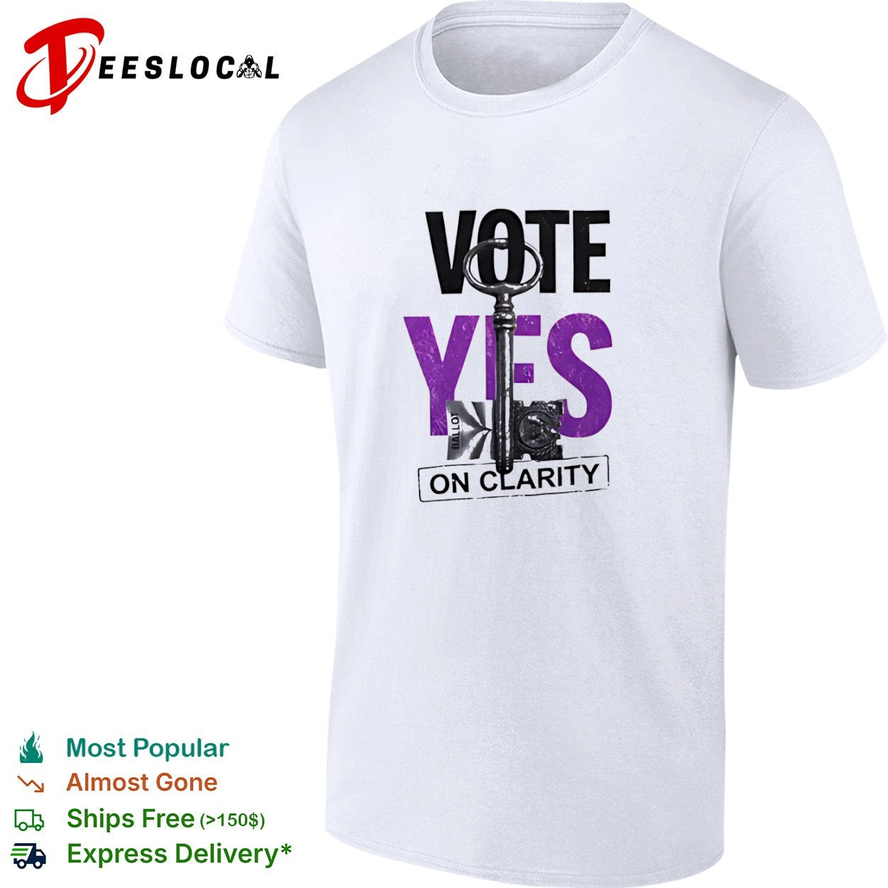 Vote Yes on Clarity Ballot Political Election shirt