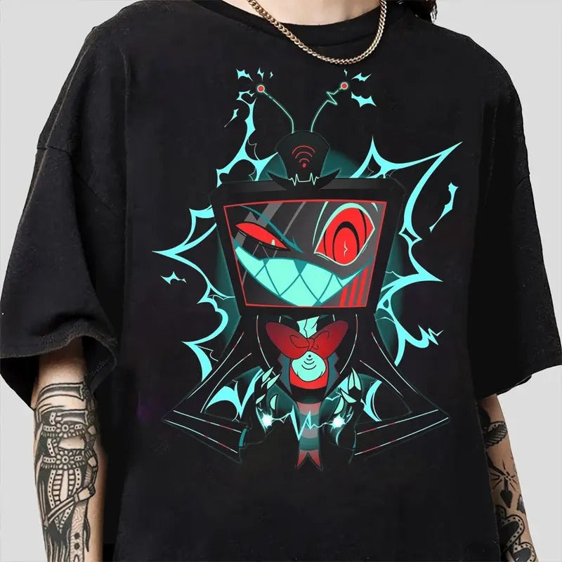 Vox T-Shirt, Hazbin Hotel Characters, Hazbin Hotel T-Shirt, Hazbin Hotel Cartoon , Birthday Gift for fan, Helluva Boss-2...