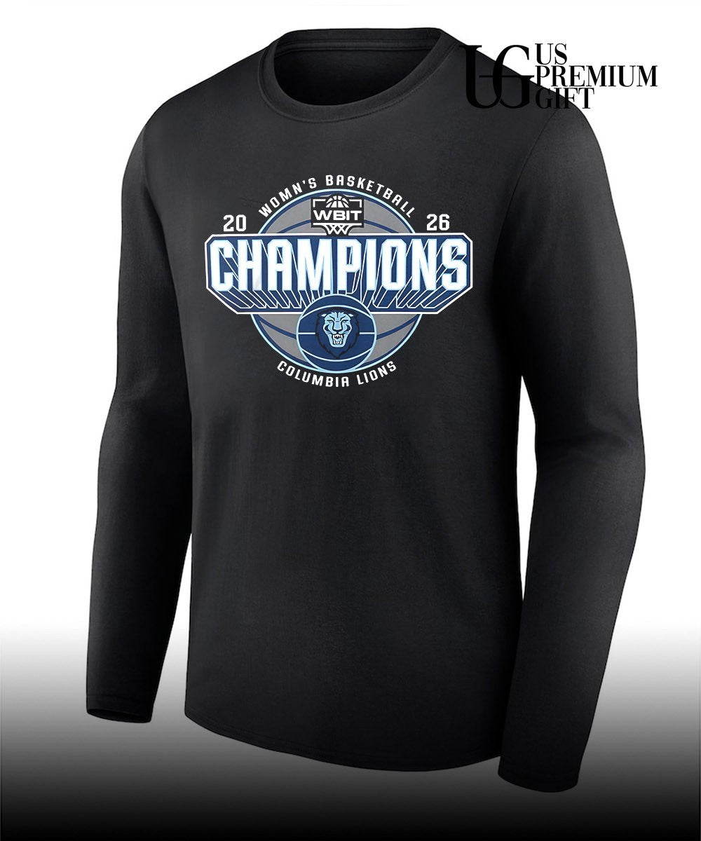 WBIT Women’s Basketball Columbia Lions 2026 Champions shirt
