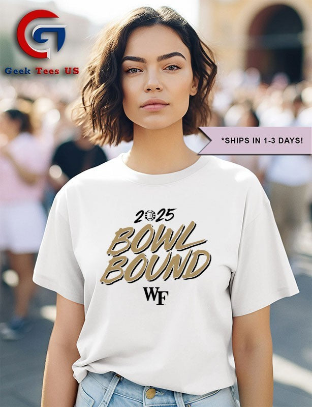 Wake Forest Demon Deacons Bowl Bound 2025 NCAA football shirt