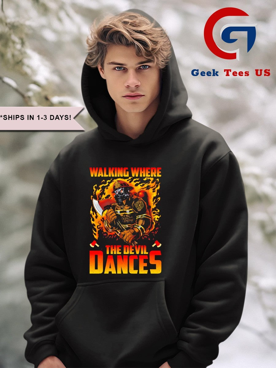 Walking where The Devil Dances graphic shirt