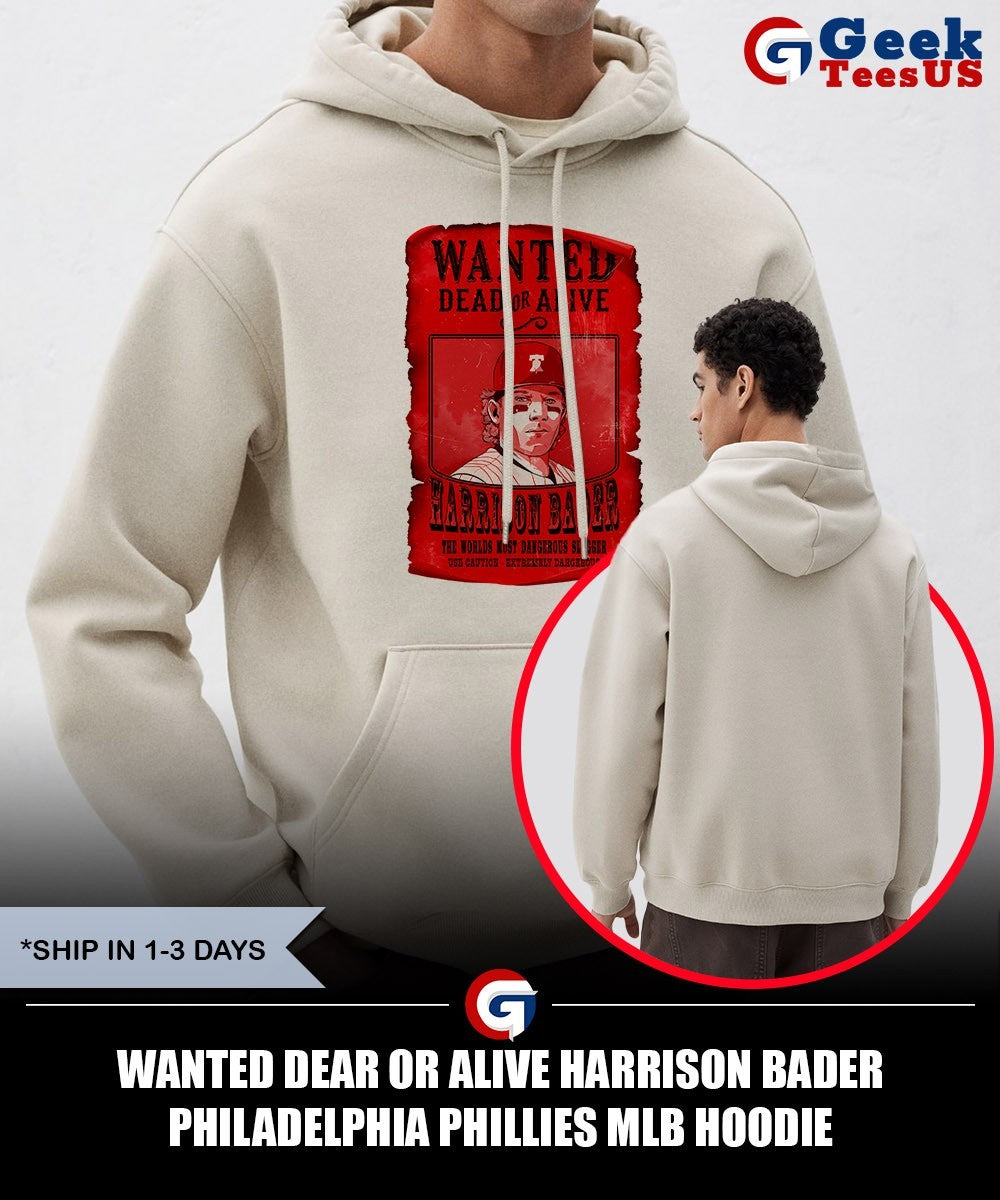Wanted Dear or Alive Harrison Bader Philadelphia Phillies MLB shirt