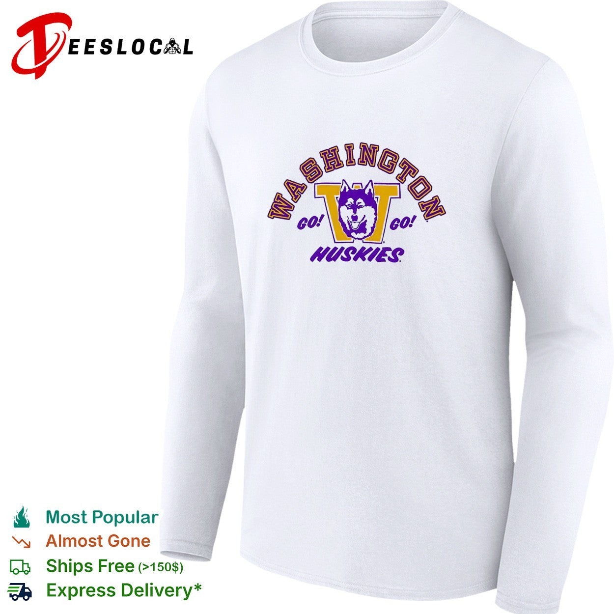 Washington Huskies go go mascot shirt