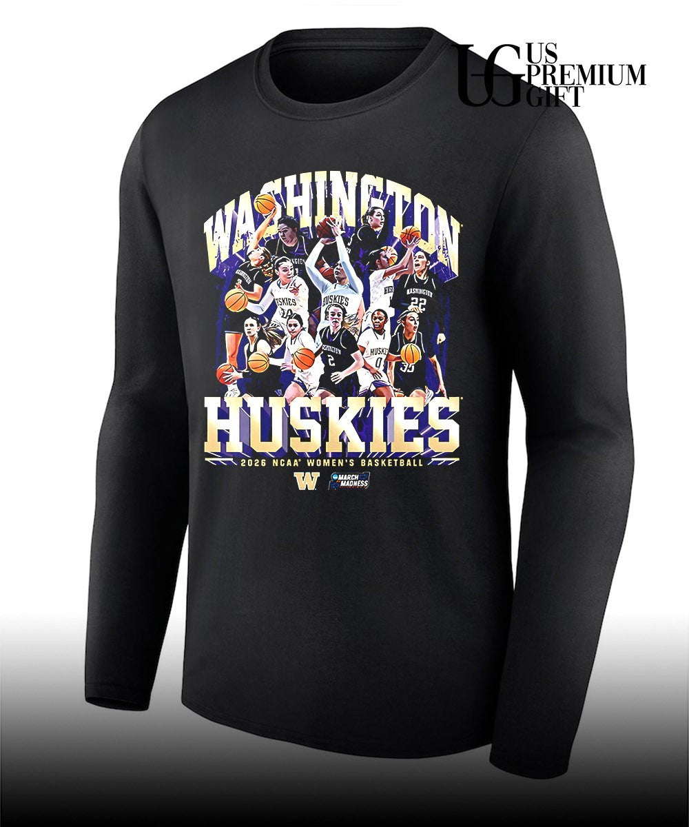 Washington Huskies women’s basketball NCAA March Madness 2026 shirt