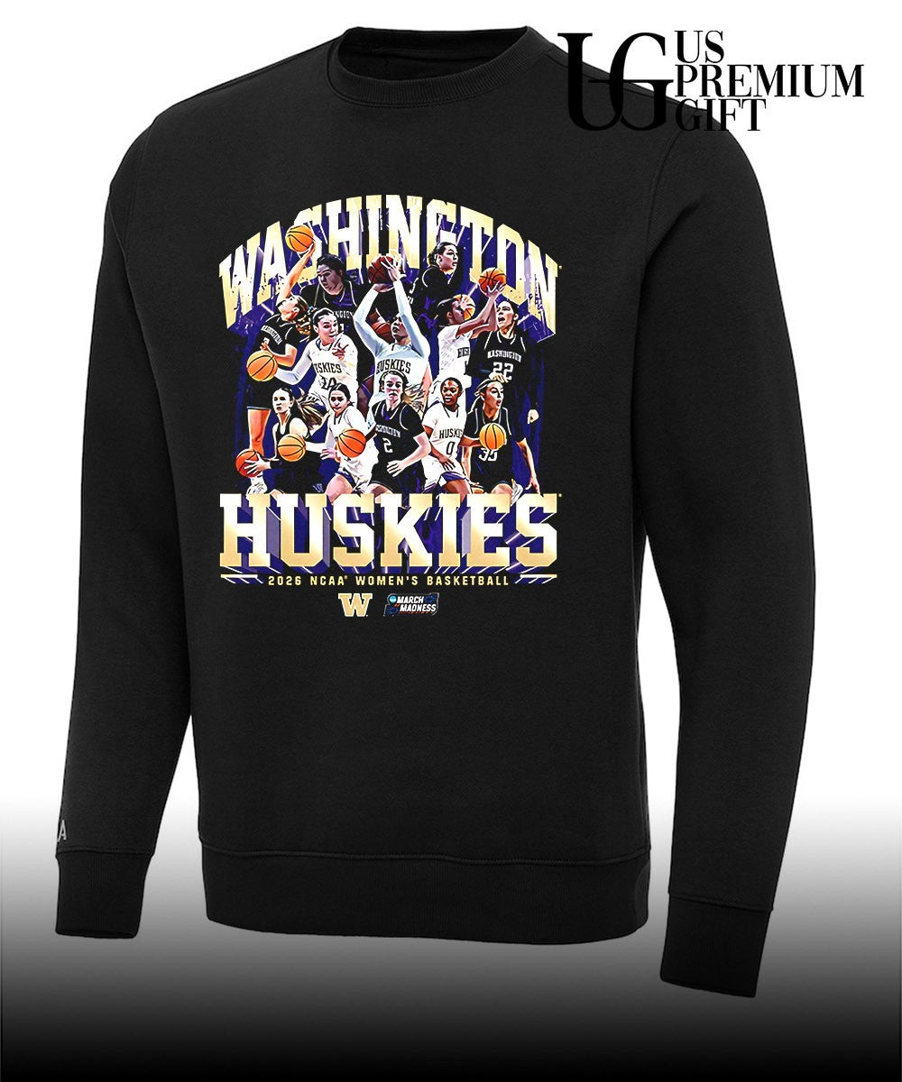Washington Huskies women’s basketball NCAA March Madness 2026 shirt