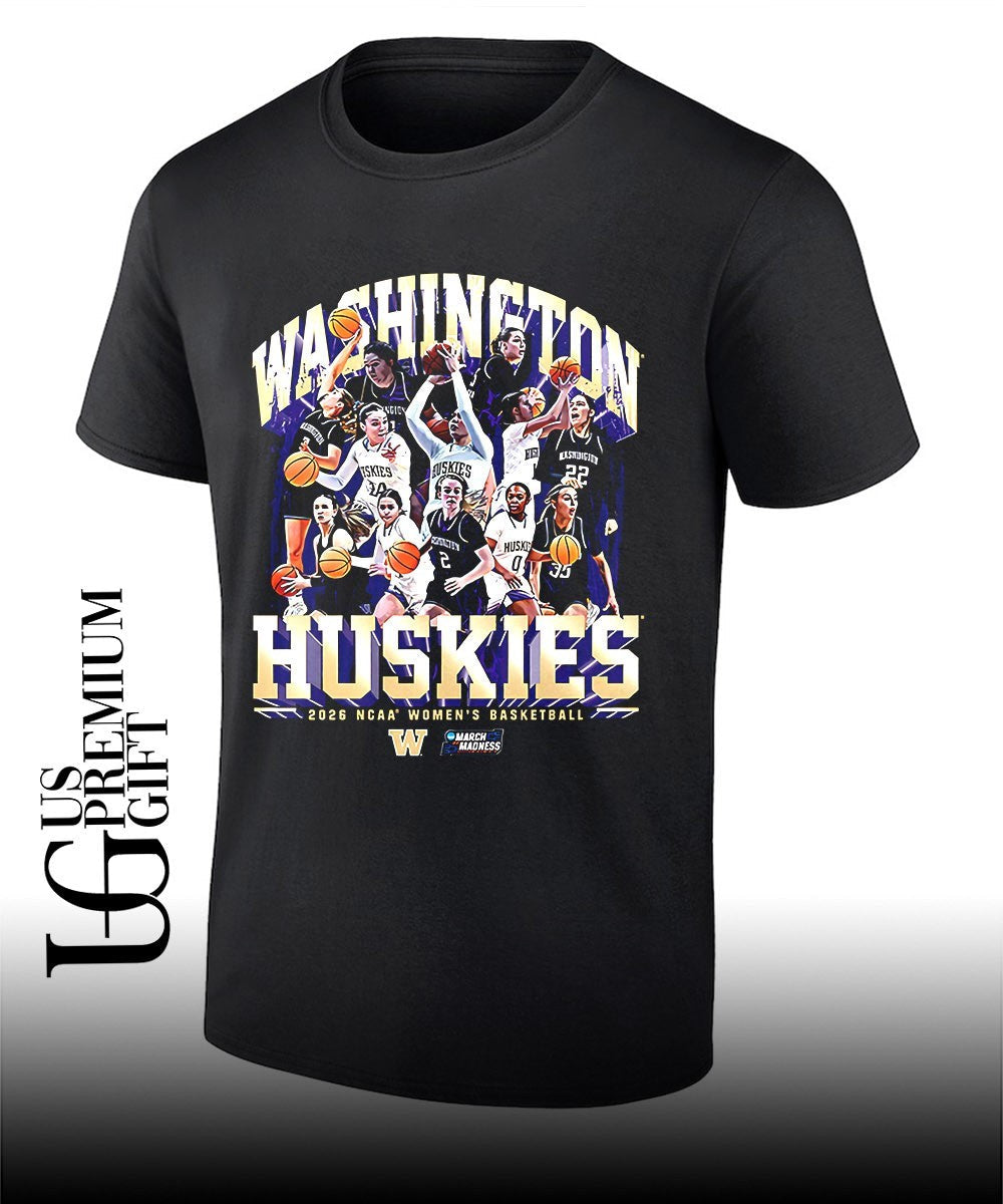 Washington Huskies women’s basketball NCAA March Madness 2026 shirt