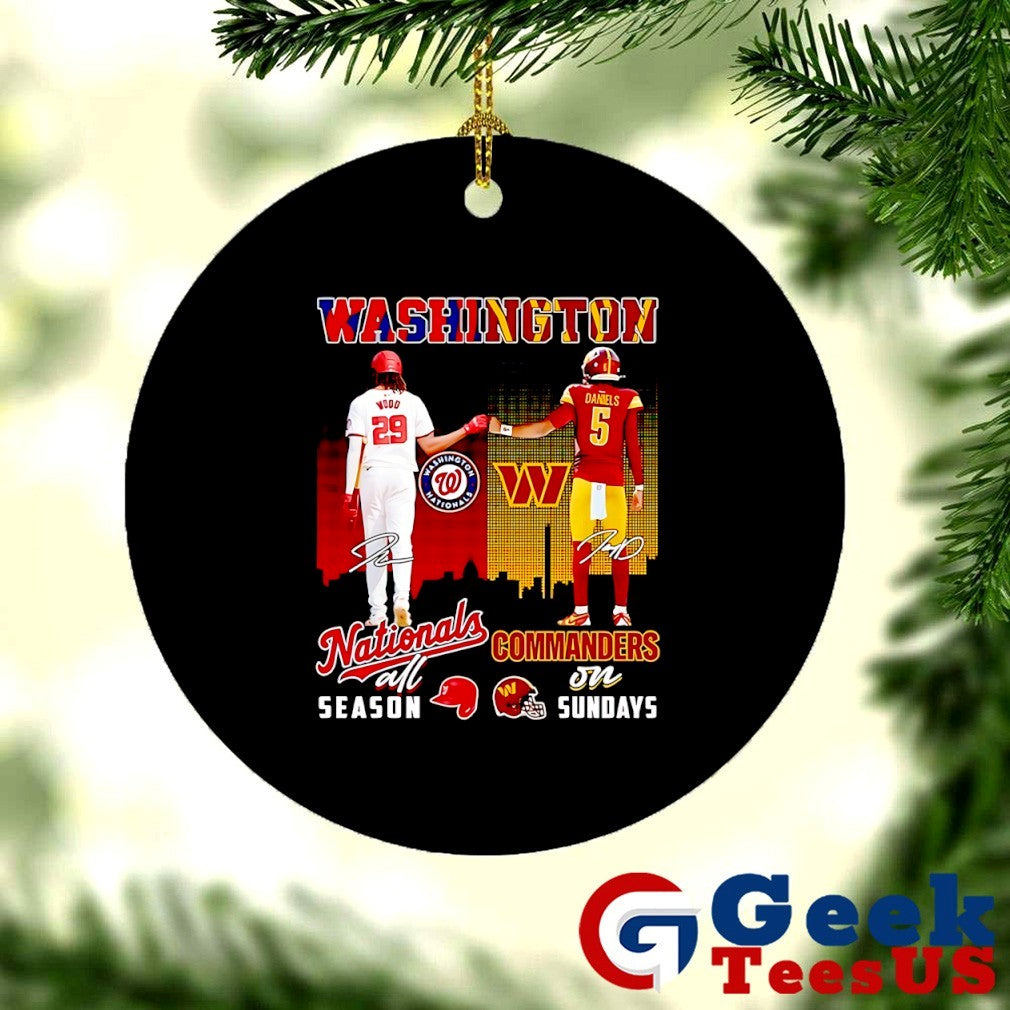 Washington Nationals All Season x Washington Commanders On Sundays signature shirt