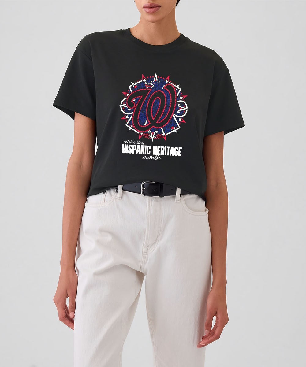 Washington Nationals celebrating Hispanic Heritage month 2025 shirt