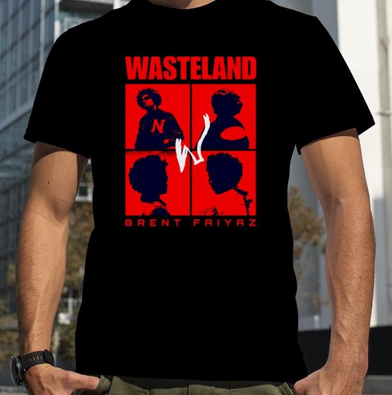 Wasteland Red Color Brent Faiyaz shirt, Rare Rap Tee Tour Concert Hip Hop Shirt Tour Shirt Hoodie, Sweatshirt