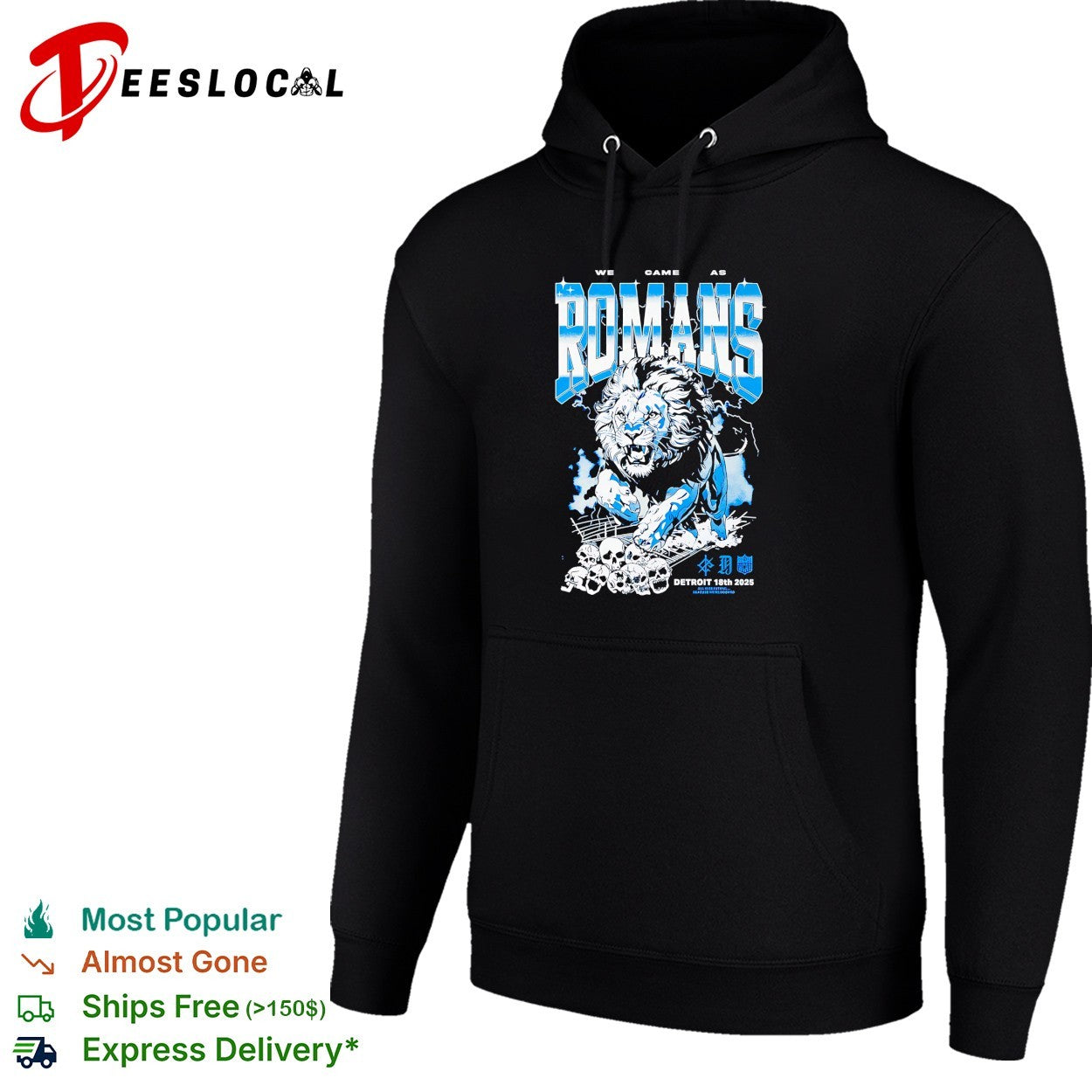 We Came As Romans Detroit lion skulls shirt