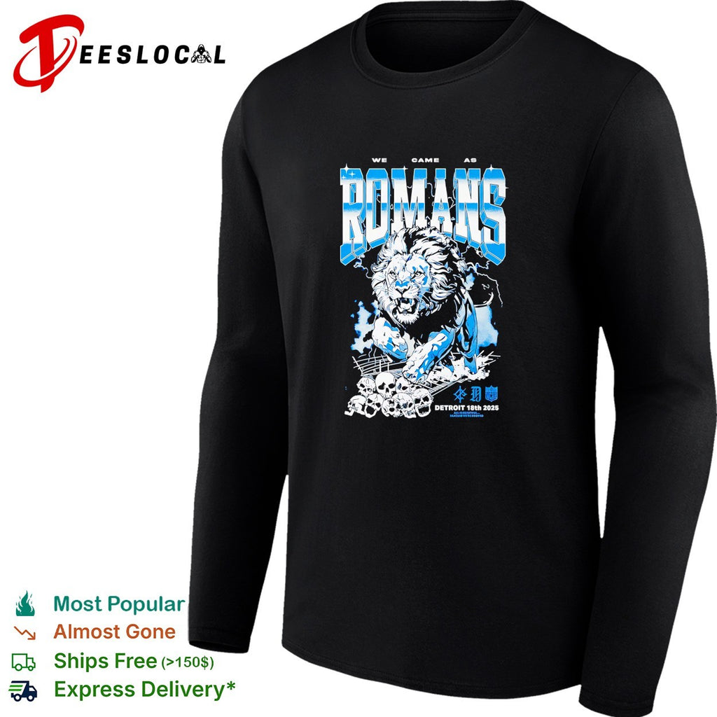 We Came As Romans Detroit lion skulls shirt