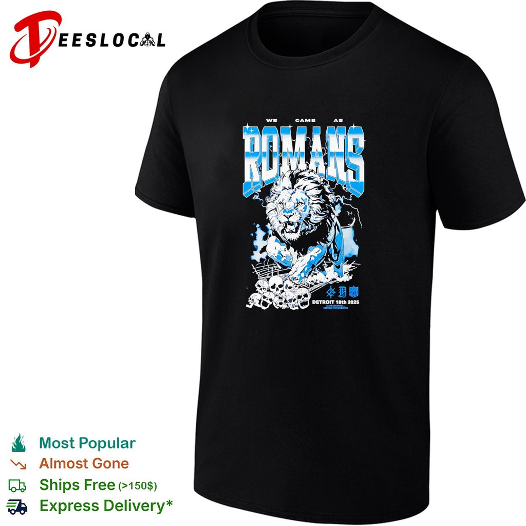 We Came As Romans Detroit lion skulls shirt